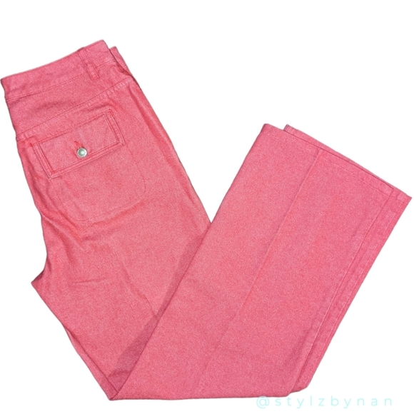 Vintage Liz Claiborne Red Wide Leg Jeans Size 8 - Picture 1 of 9